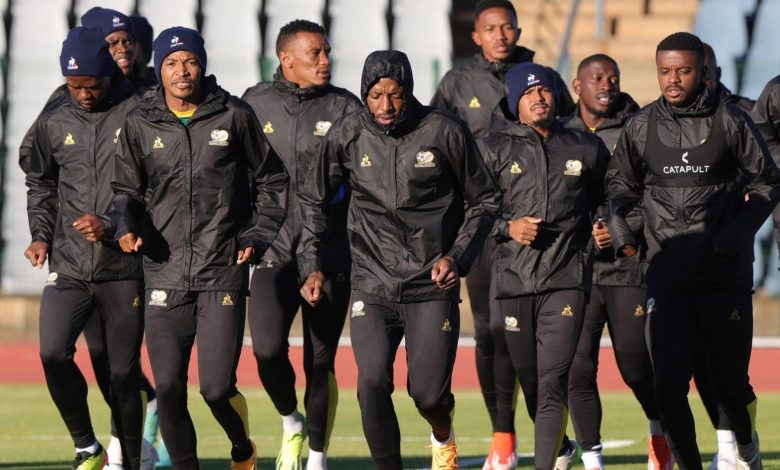 Bafana Bafana players preparing for Zimbabwe