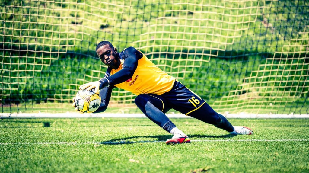 Bontle Molefe of Kaizer Chiefs during a training session
