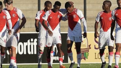 Cape Town Spurs players during a DStv Premiership match