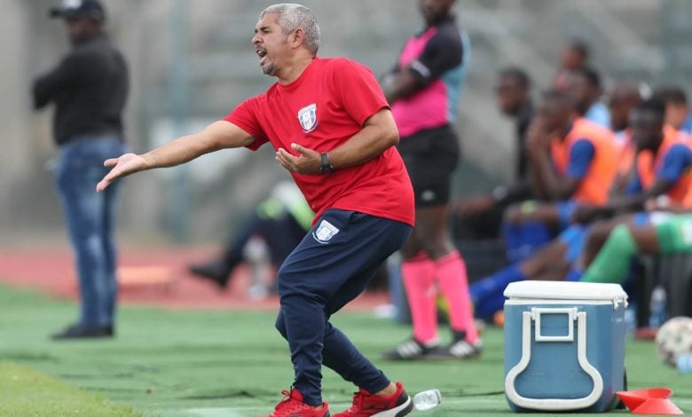 Clinton Larsen on the sidelines during Magesi game