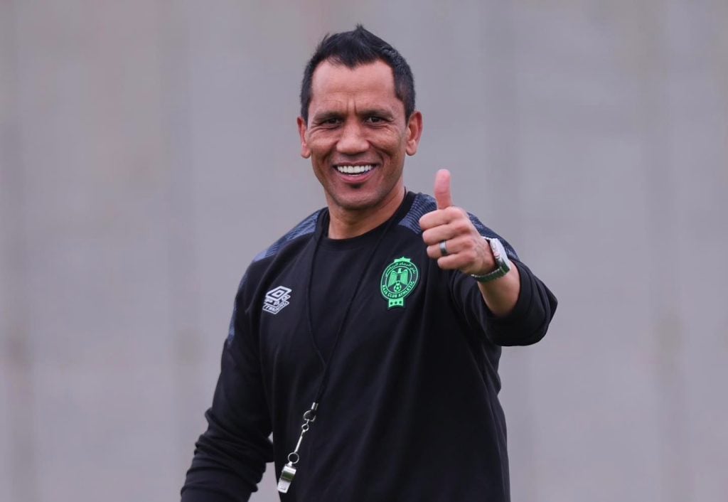 Fadlu Davids during a training session at Raja