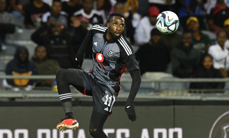 Fortune Makaringe in action for Orlando Pirates