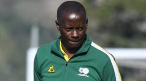 Helman Mkhalele during Bafana,Bafana training