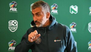 Jose Riveiro at Nedbank Cup press conference