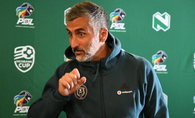 Jose Riveiro at Nedbank Cup press conference