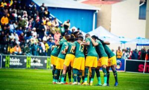 Kaizer Chiefs players getting ready for a match