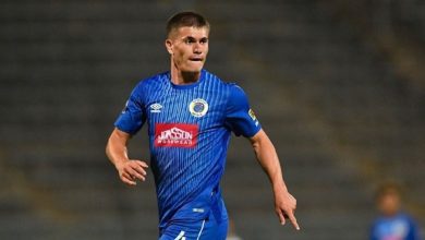 Keegan Allan in action for SuperSport United