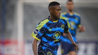 Cape Town City midfielder Luyolo Slatsha