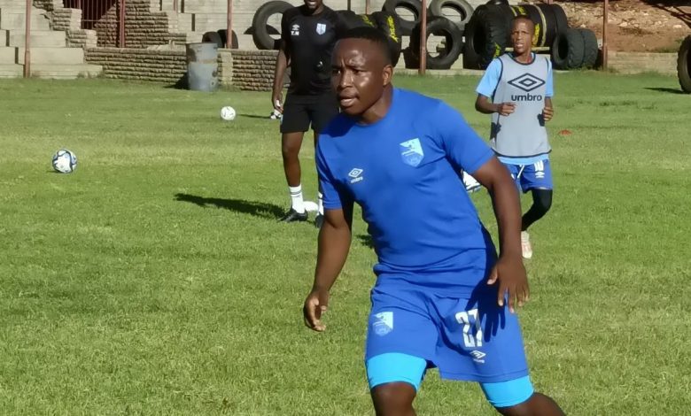 Keletso Makgalwa at Upington City FC training