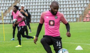 Makhehlene Makhaula during Orlando Pirates training