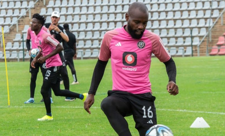 Makhehlene Makhaula during Orlando Pirates training