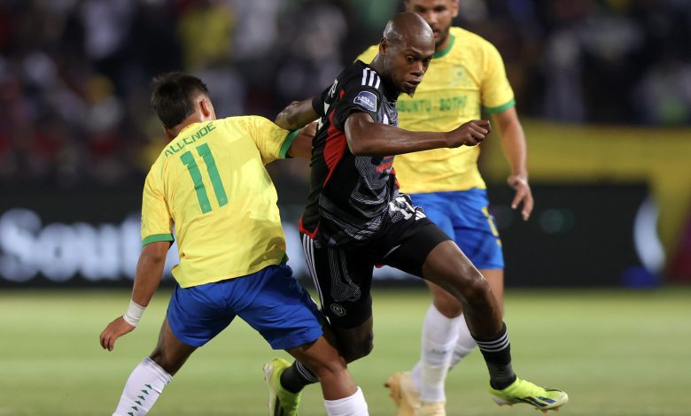 Marcelo Allende in action for Mamelodi Sundowns against Orlando Pirates