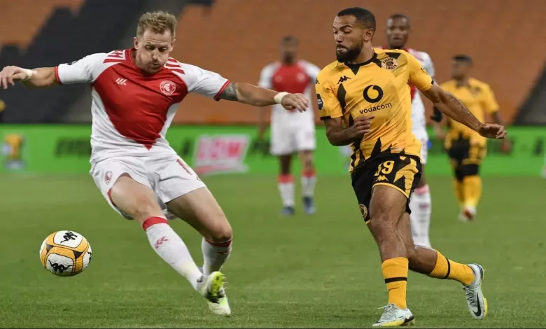 Michael Morton in action against Kaizer Chiefs