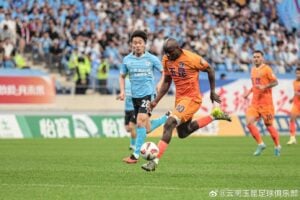 A former Mamelodi Sundowns marksman is ageing like fine wine as he keeps defying odds of age in the Chinese football ranks