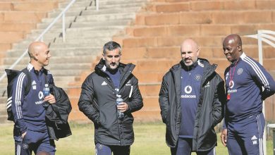 Orlando Pirates coaches including Assistant Coach Sergio Almenara