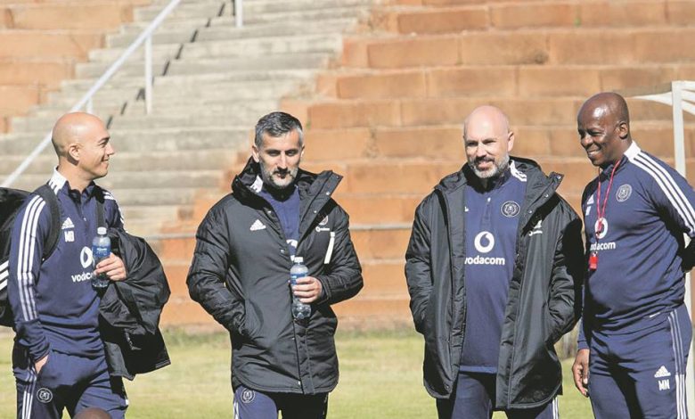 Orlando Pirates coaches including Assistant Coach Sergio Almenara