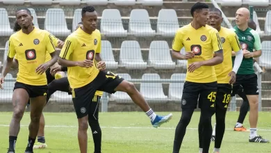 Orlando Pirates players during a training session