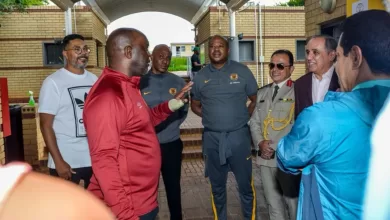 Pitso Mosimane during his visit at the Kaizer Chiefs Village