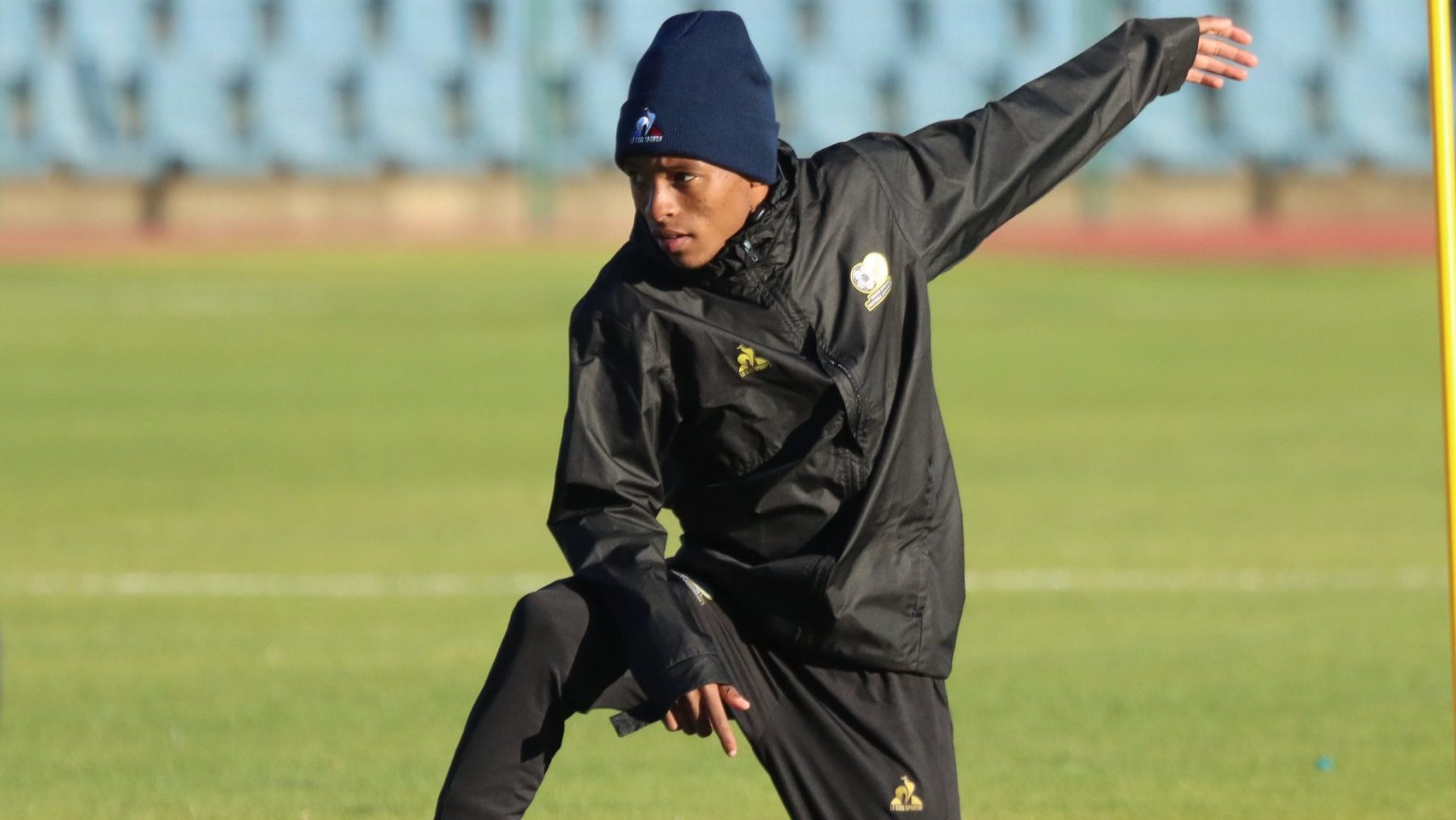 Orlando Pirates' Relebohile Mofokeng during Bafana Bafana training session