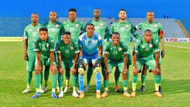 Sekhukhune United players pose for a team photo