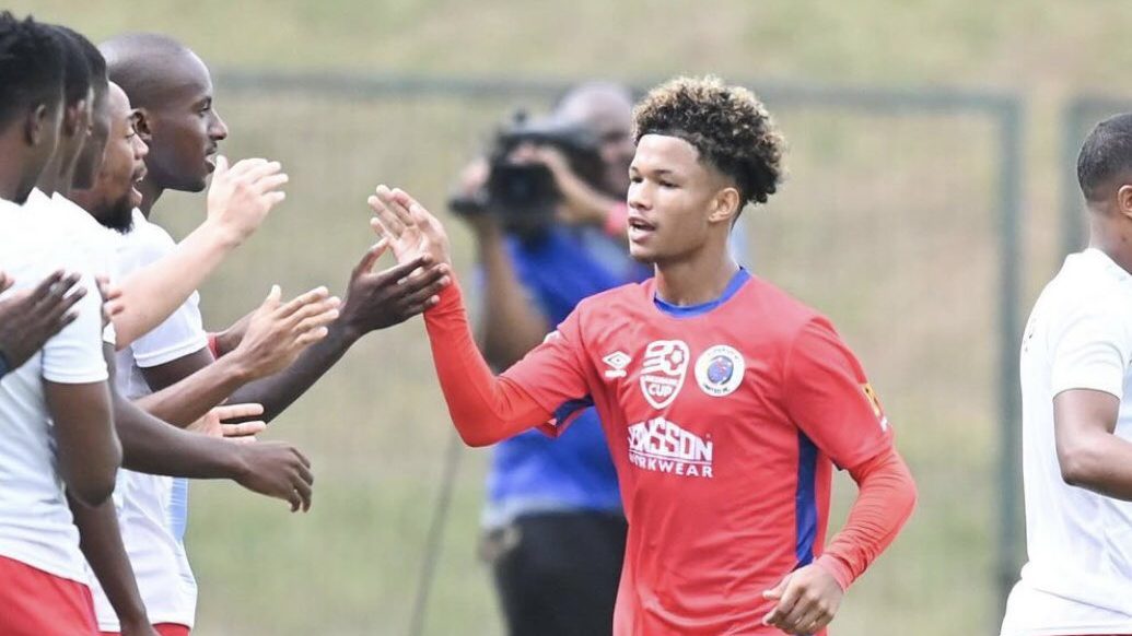 Shandre Campbell in SuperSport United colours