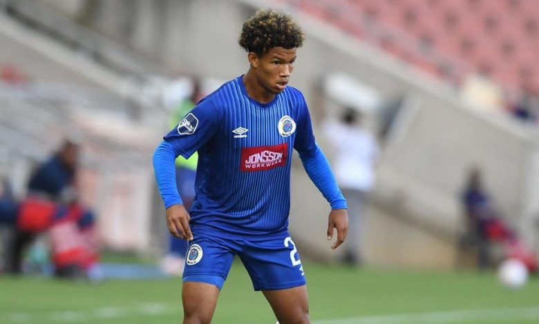 Shandre Campbell in action for SuperSport United