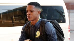Siyabonga Mabena arriving for Mamelodi Sundowns match in the DStv Premiership