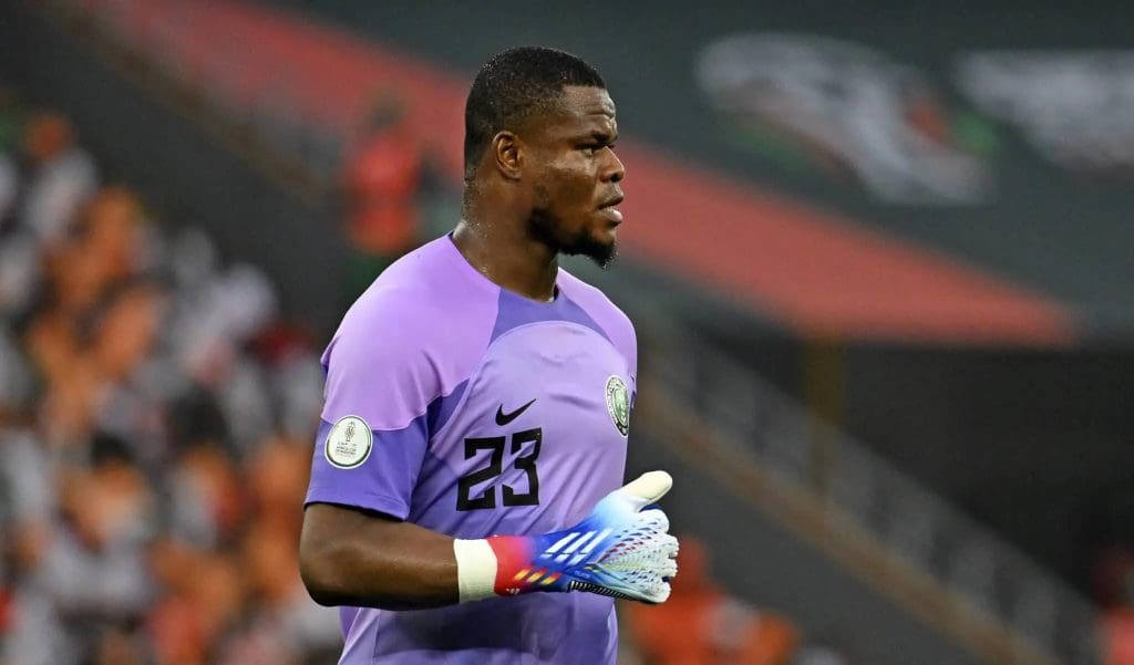 Stanley Nwabali during Nigeria match
