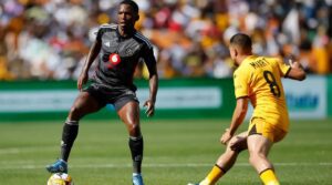 Thabang Monare during Orlando Pirates match