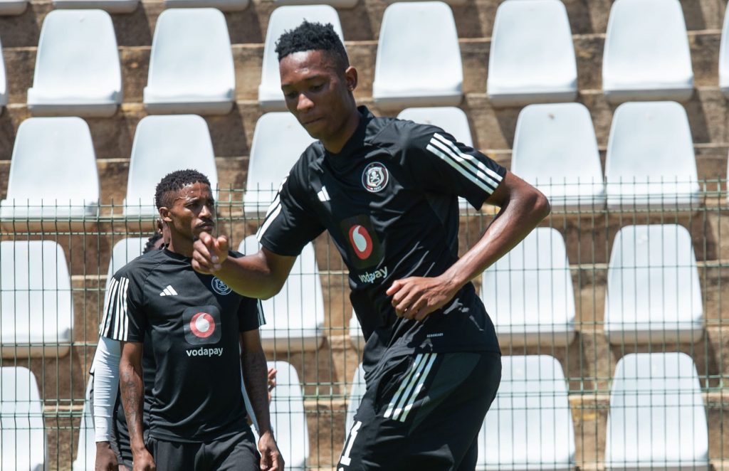 Thalente Mbatha during Orlando Pirates training