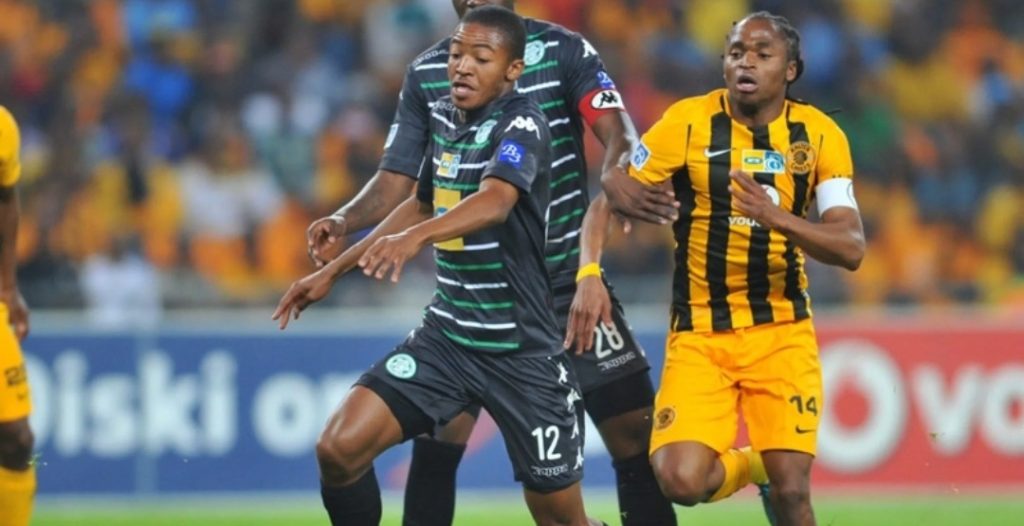 Thapelo Morena in action for Bloemfontein Celtics against Kaizer Chiefs