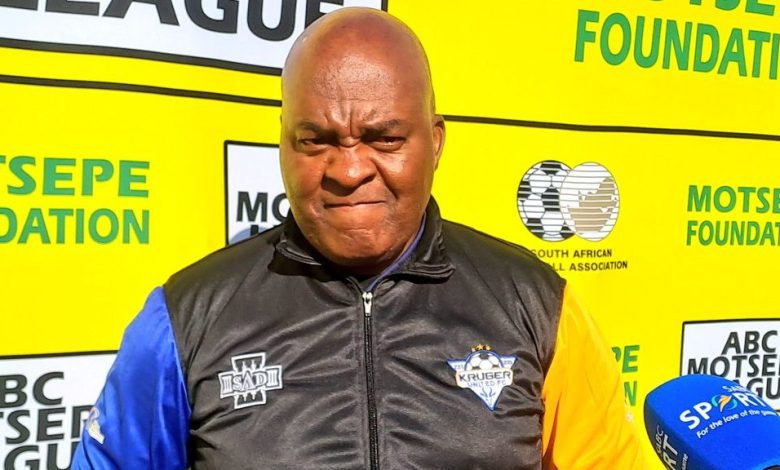 Kruger United coach Vusi Mkhatshwa