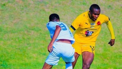 Vuyo Letlapa in action for Jomo Cosmos in the ABC Motsepe League league