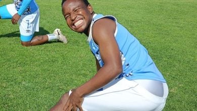 keletso makgalwa of Upington City FC at training