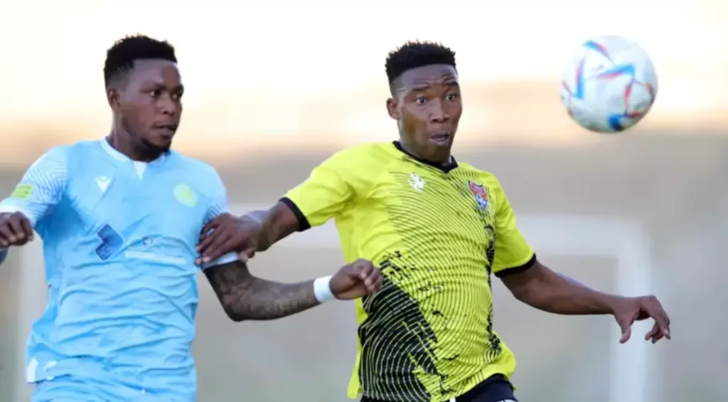 Bongani Cele in action for JDR Stars in the NFD