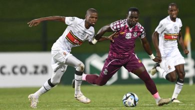 Gabadinho Mhango in action for Moroka Swallows