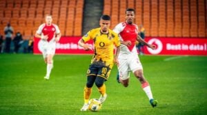 Keagan Dolly in action for Kaizer Chiefs in the league