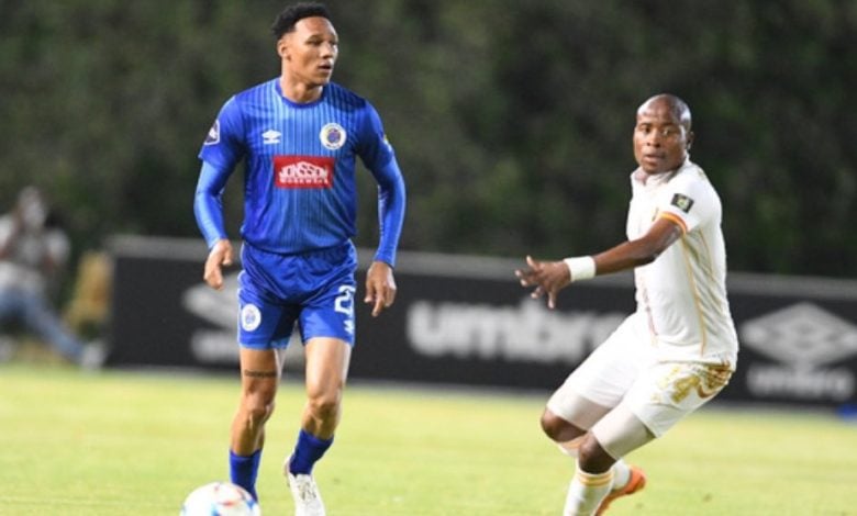 Kegan Johannes in action for SuperSport United