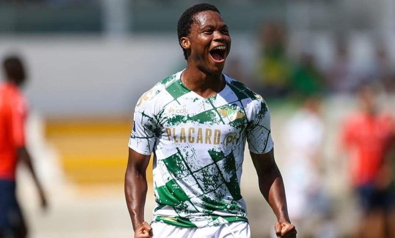 Kobamelo Kodisang in action for Moreirense FC