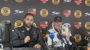 Nasreddine Nabi addressing the media