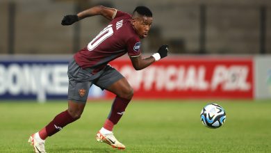 Nhlanhla Mgaga in action for his former club Stellenbosch FC
