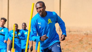 Nyiko Mobbie at Mamelodi Sundowns training