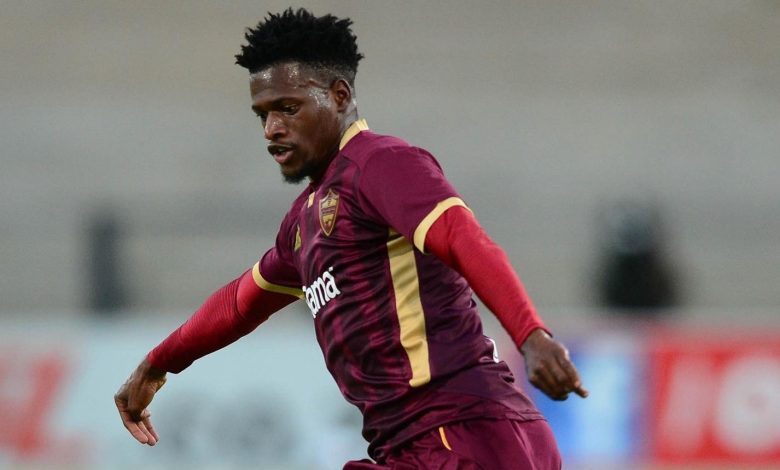 Qobolwakhe Sibande in Stellenbosch FC colours