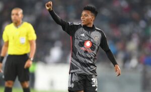 Relebohile Mofokeng during Orlando Pirates match