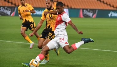 Rushwin Dortley in action against Kaizer Chiefs