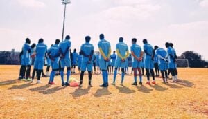 Sekhukhune United players during pre-season
