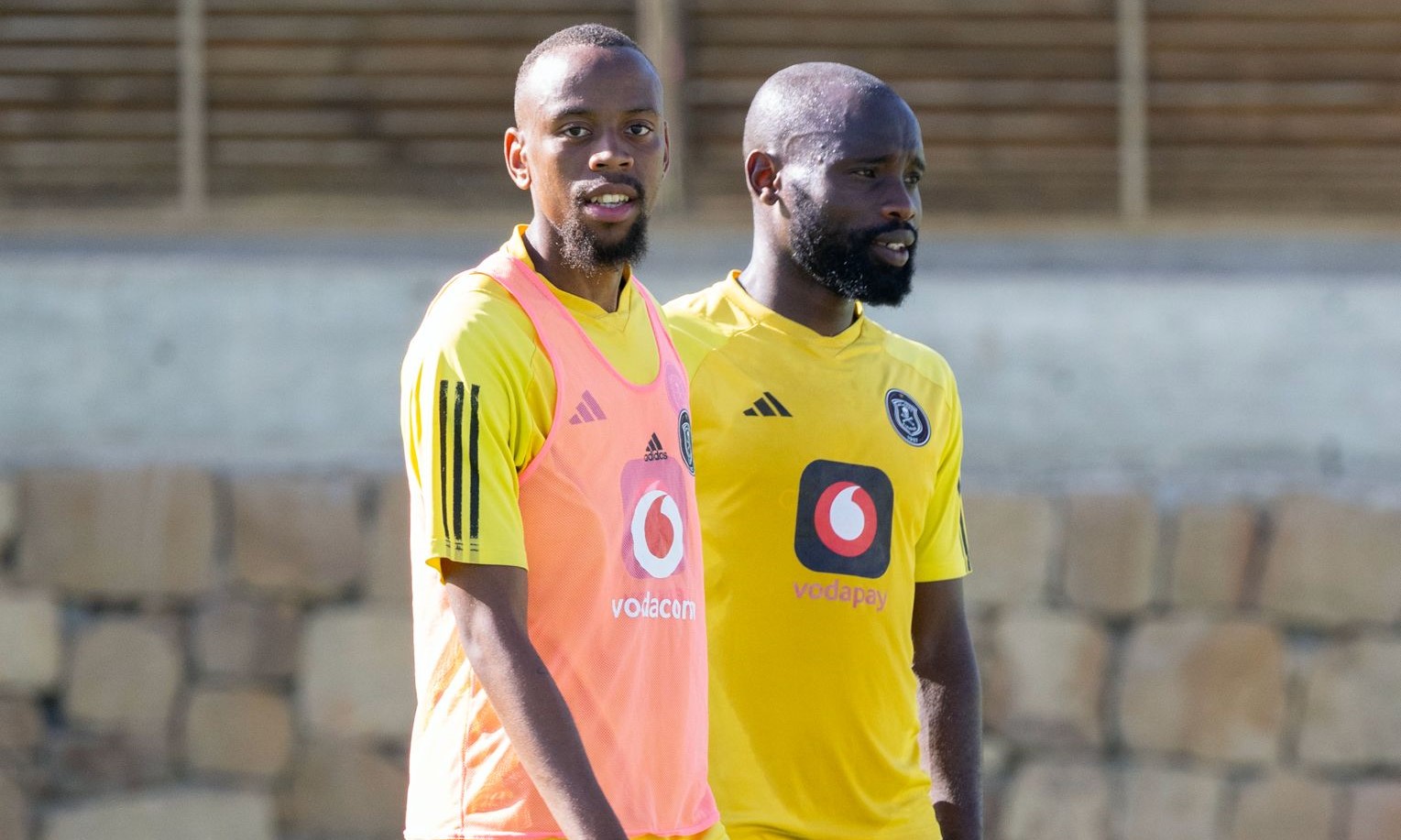 Selaelo Rsebotja during Orlando Pirates training session