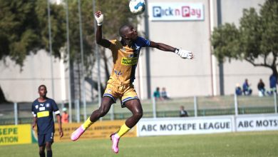 Seun Ndlovu in action for Kruger United