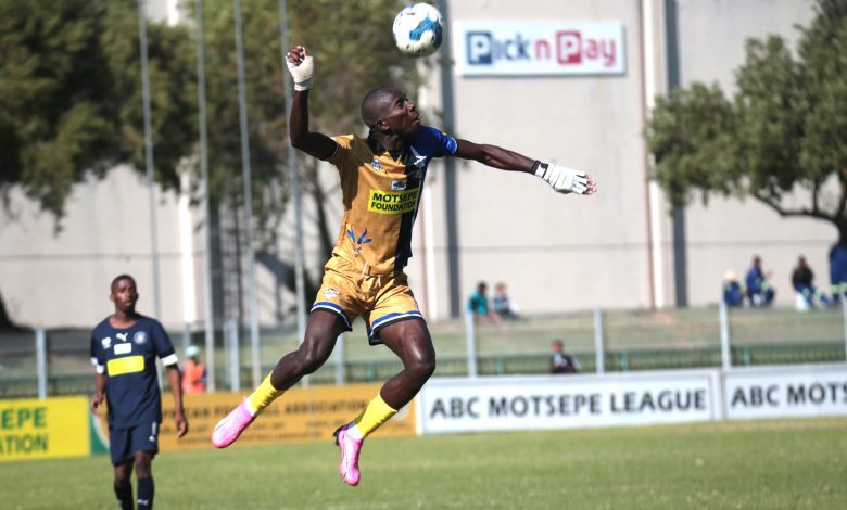 Seun Ndlovu in action for Kruger United