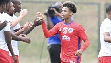Shandre Campbell in SuperSport United colours